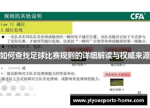 如何查找足球比赛规则的详细解读与权威来源